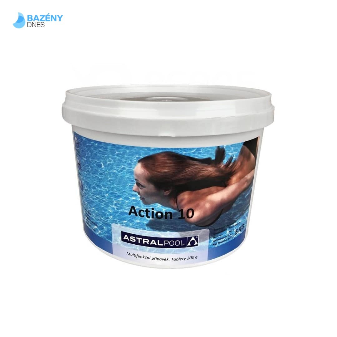 Action-10 10in1 (klór, flokuláns, algicid stb.) 200 g tabletta 5 kg